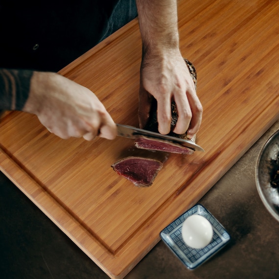 BambooMN Premium Thin Bamboo Cutting Board - 13 x 9 0.40 - 1 Piece