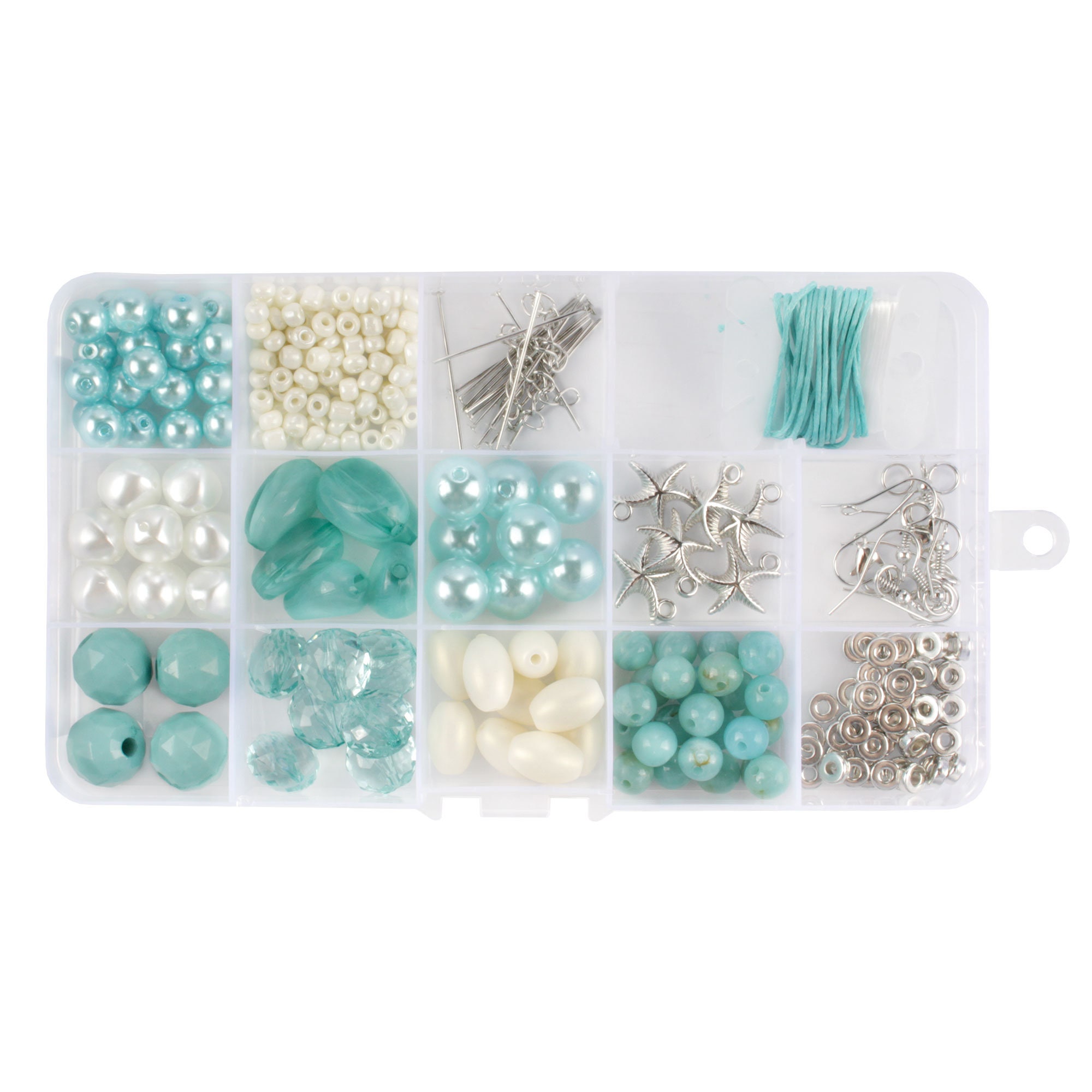 Bead Kits for Jewelry Making DIY Bracelets, Necklaces, and Earrings Arts  and Crafts for Kids, Girls, Teens, Adults Sea Foam Starfish 