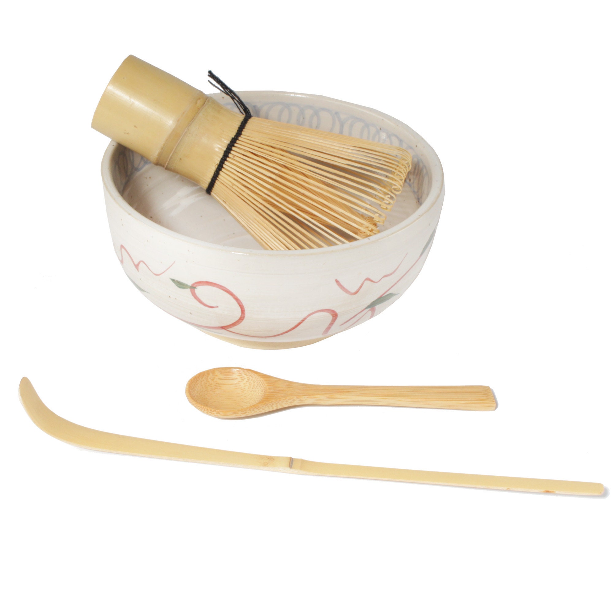  Matcha Whisk Set - Chasen (Green Tea Whisk), Small Scoop,Tea  Spoon by BambooMN : Home & Kitchen