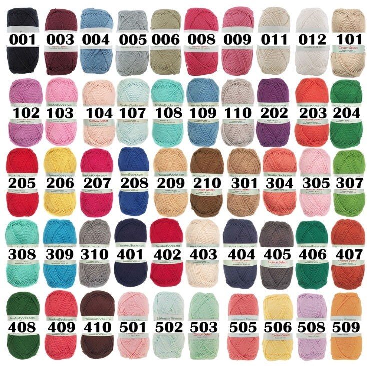 Cotton Select 100 Cotton Yarn Sport Weight Etsy