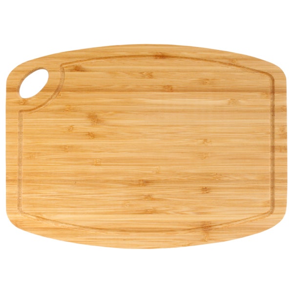 Bamboo Cutting Board w/ Hanging Hole - 11.75" x 8.63 "x .40"/.75"