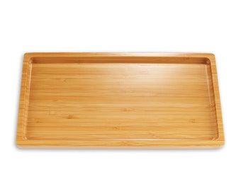 Organic Bamboo Wood Tea Serving Tray