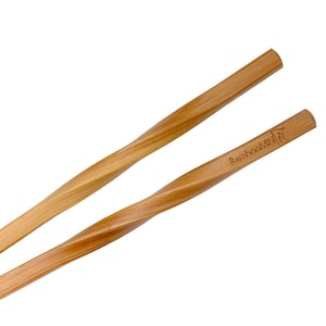 Premium Grade 9" Bamboo Twisted Chopsticks