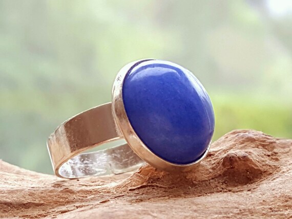 4 cabochon en Royal azul como vidrio CatEye 16 mm