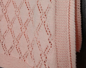 Baby Blanket Knitting Pattern - PDF