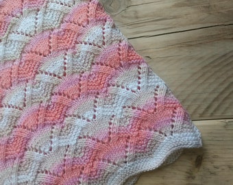 Knitting Pattern - Hand Knitted Baby Blanket - PDF Pattern - Instant Download