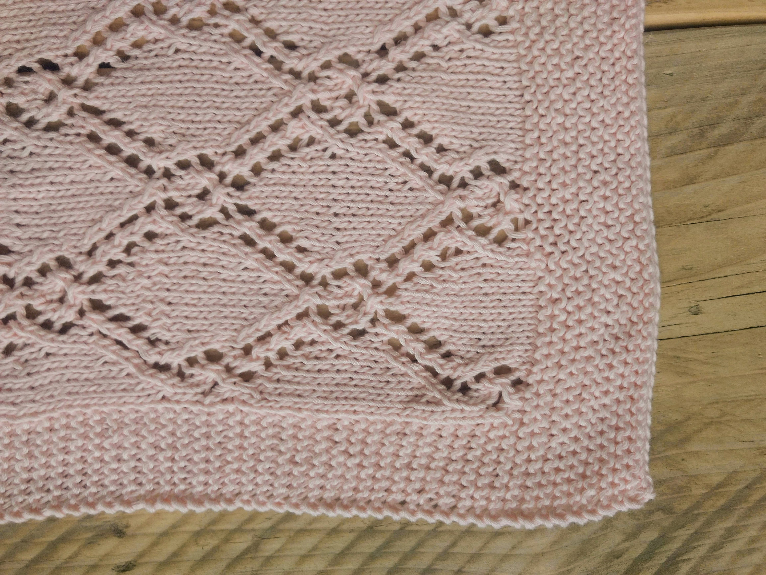 Diamond Lace Baby Blanket Pattern Hand Knitted Baby Blanket Etsy Diamond Lace Baby Blanket Pattern Hand Knitted Baby Blanket Etsy