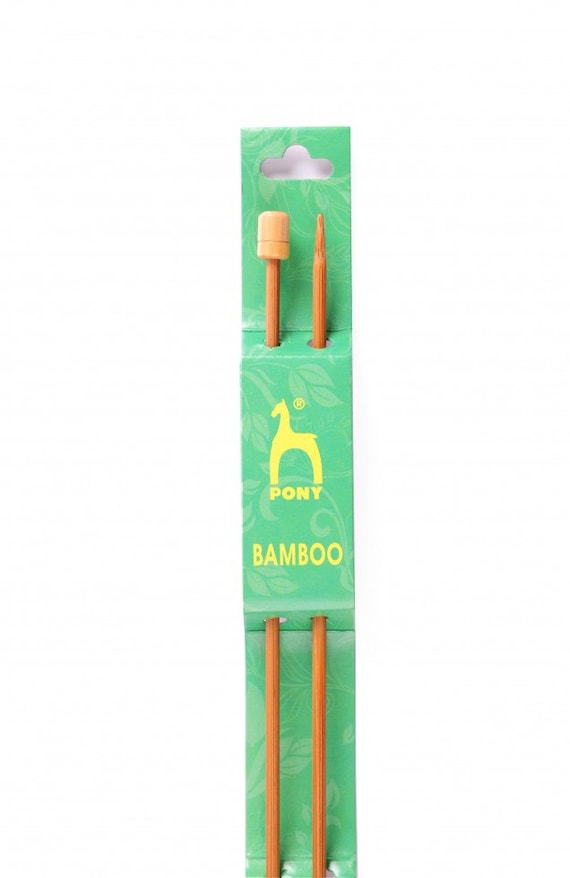 Pony Bamboo Knitting Needles Knit Pin Length 33cm Long Pick Width mm All Sizes