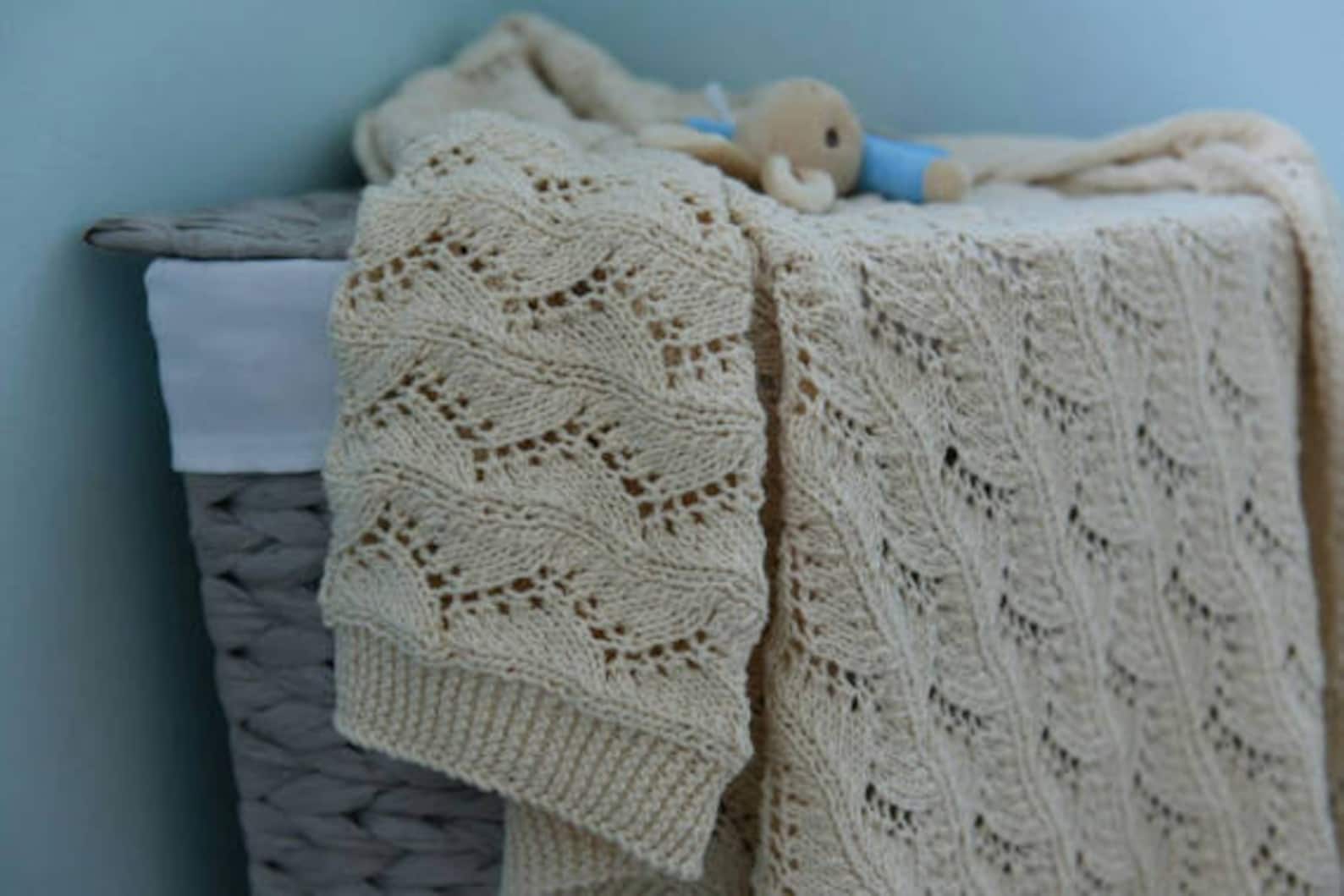 Knitting Pattern Vine Lace Baby Knitting Pattern Hand Etsy