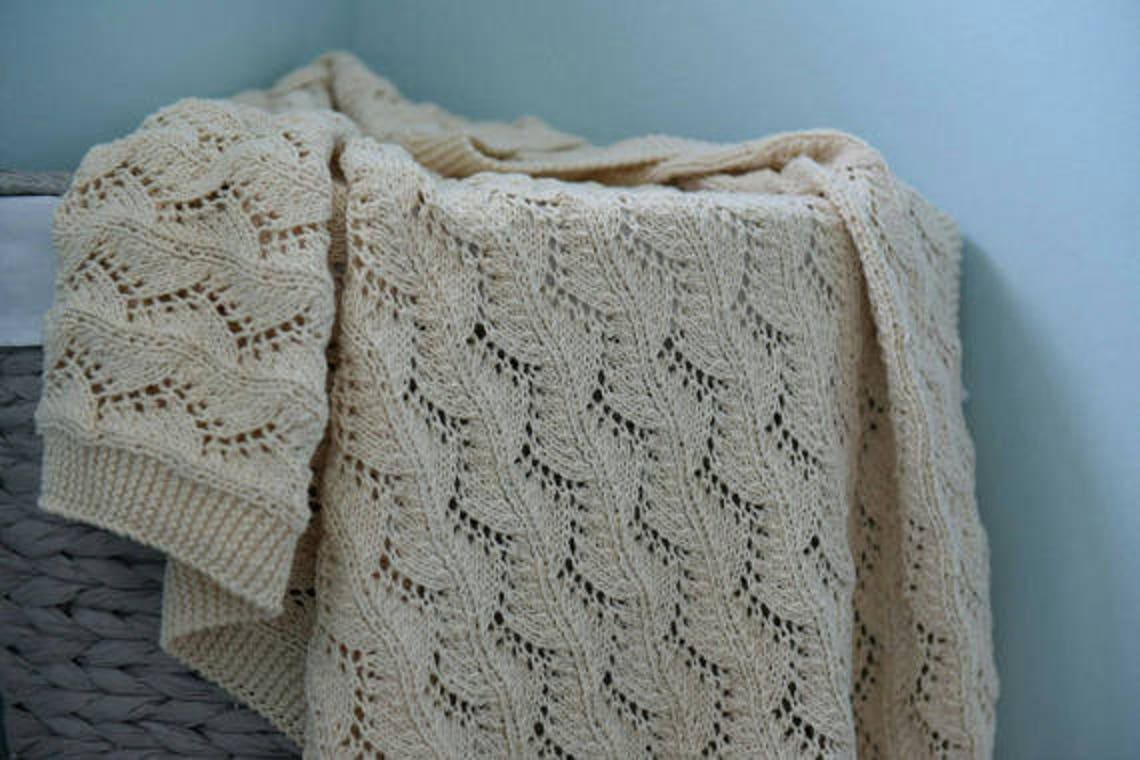 Knitting Pattern Vine Lace Baby Knitting Pattern Hand Etsy