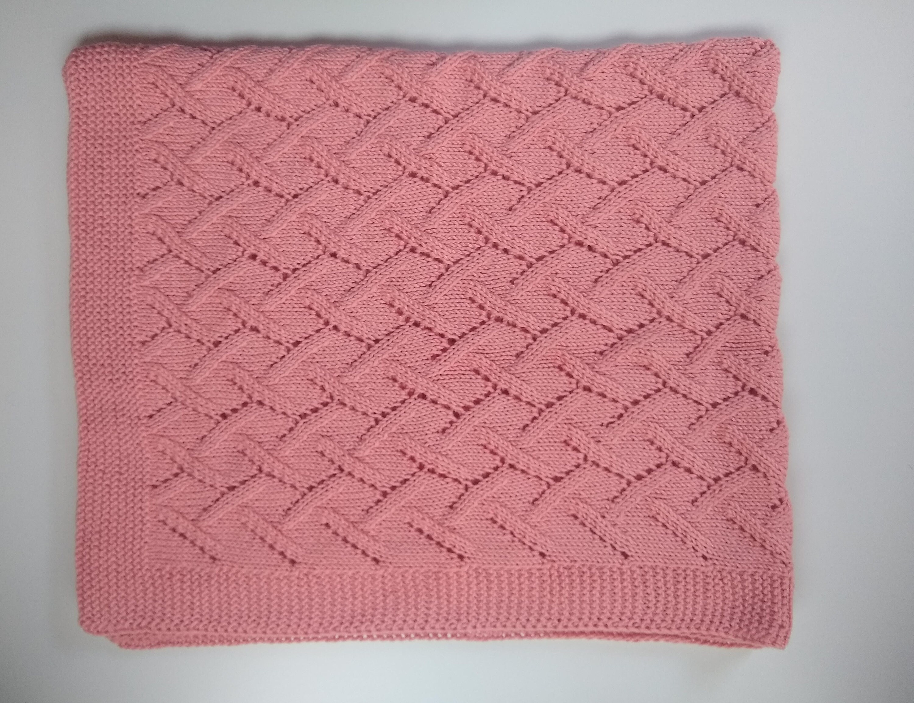 PDF Pattern for Hand Knit Baby Blanket Knitting Pattern Etsy