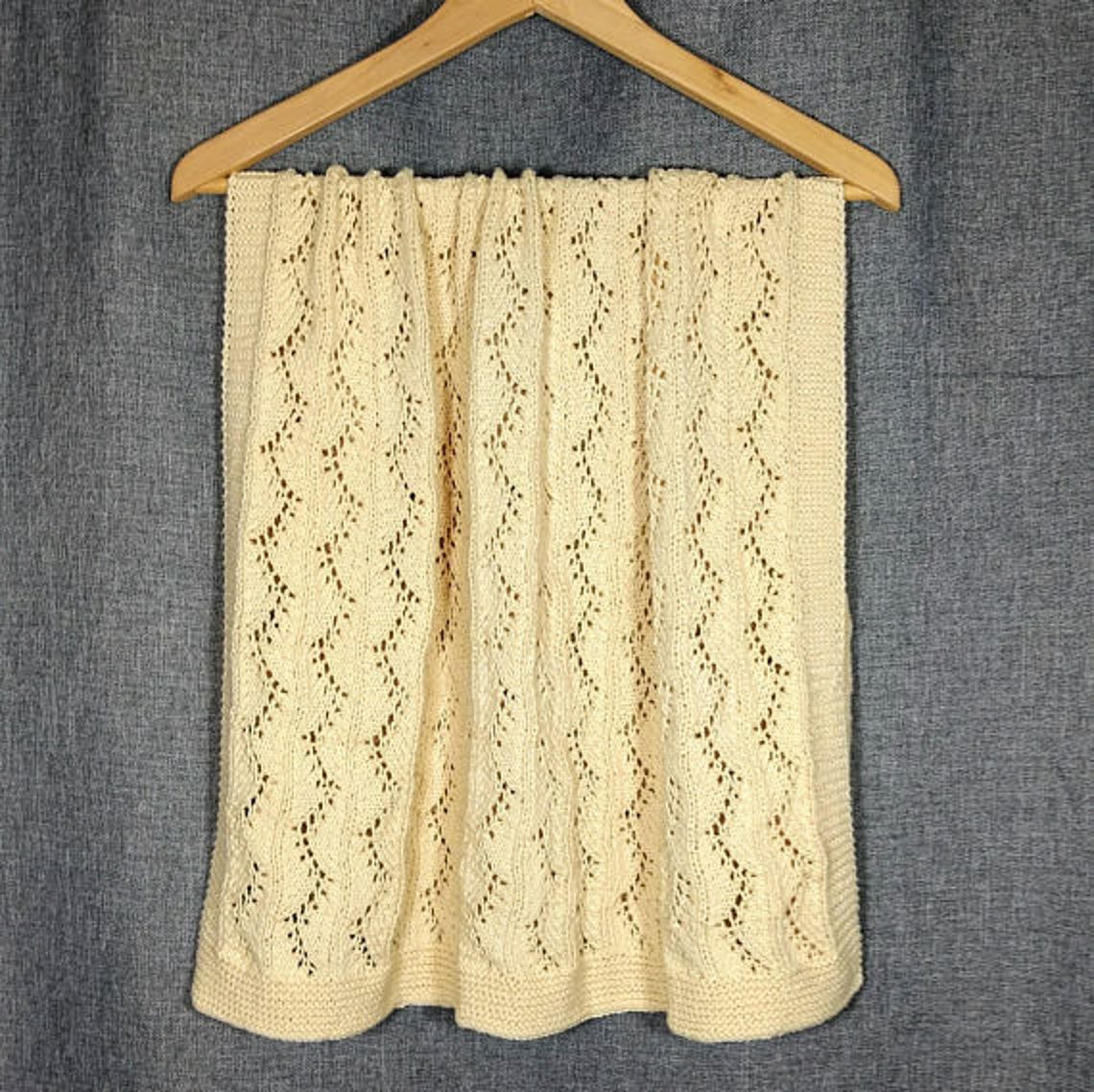 Knitting Pattern Vine Lace Baby Knitting Pattern Hand Etsy