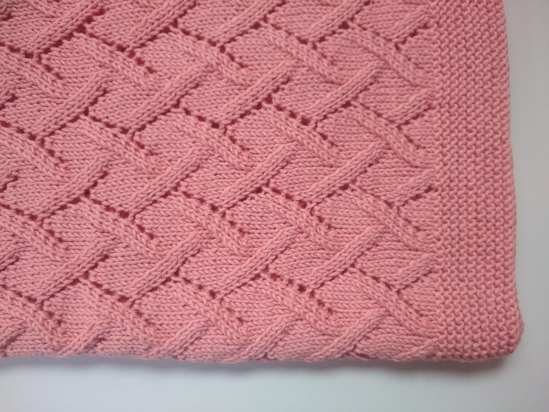 PDF Pattern for Hand Knit Baby Blanket Knitting Pattern Etsy