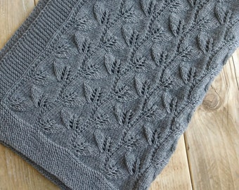 Baby Blanket Knitting Pattern - PDF Pattern for Hand Knit Bany blanket