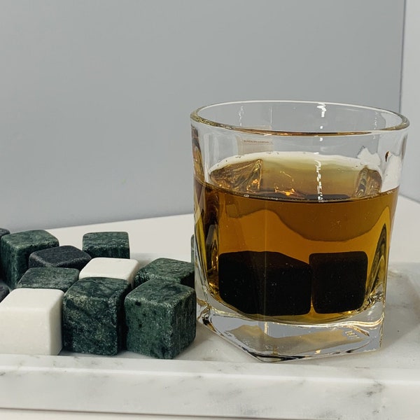 9PCS Ice Cubes, Groomsmen Gifts, Whiskey Chilling Drink Stones, Whiskey Cubes, Whiskey Stones Set, Ice Wine Stone, Granite Cube, Ice Tartar