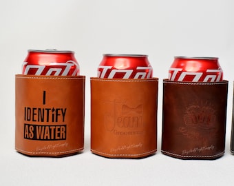 Enfriador de latas de cerveza con grabado personalizado, enfriador de latas con aislamiento grueso para bodas y fiestas, set de fundas para cerveza grabadas con láser, enfriador de latas apto para exteriores