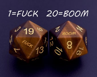 D20、シングルエングレービングD20ジェムストーンダイス、ダンジョンズ＆ドラゴンズダイス、RPG d20、Yeet D20、Yeetダイス、MTGテーブル、ストーンダイス、多面体ダイス