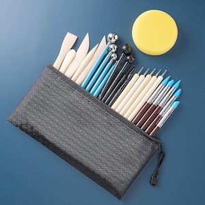24 Pcs Polymer Clay Tools, Clay Sculpture Tool, Handicrafts Supply, Clay Pottery Tool, Polymer Crafts,  Ceramics Clay Sculpting Tools Kits
