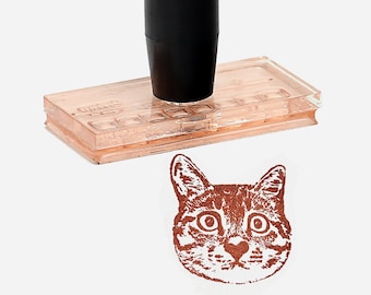 Custom Pet Portrait Stamp, Customized Cat Dog Bird Parrot Rabbit, Acrylic Personalized Animal Stamp,  Business Stamp, Logo Stamp, Gift Idea