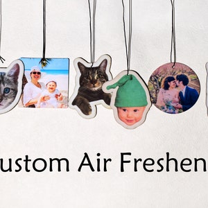 Custom Pet Portrait Air Freshener, Custom Photo Air Freshener, Face Freshener, Baby Portrait Car Freshies, Car Accessories for Boyfriend