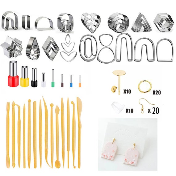 Wholesale 430 Stainless Steel Clay Earring Cutters Set 