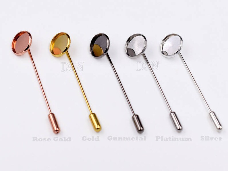 Blank Broche Chapeau PINS Création Argenté Jewelry Findings Accessoires