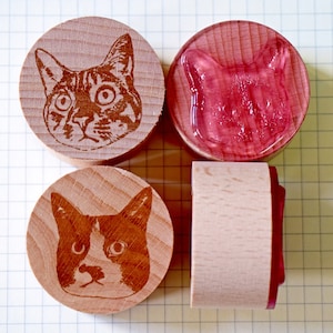 Sello de retrato de mascota personalizado, sello de gato, perro, pájaro, loro, conejo, sello de animal personalizado, sello comercial de madera, sello de logotipo personalizado, regalo