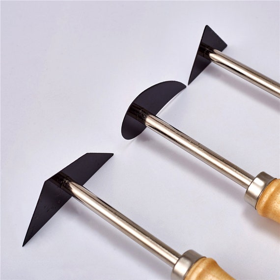 3 Tungsten Steel Clay Pushers, Clay Sculpture Tools, Round Wire Cutter, Handicrafts Supply, Pottery Tool Kit,  Ceramics Clay Sculpting Tools