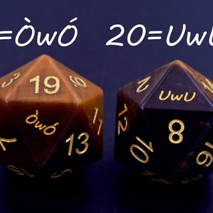 Dungeons & Dragons Dice, Gemstone D20, Single Engraved D20 Dice, RPG d20, Yeet Dice, Yeet D20, RPG Game DnD, MTG Game, Pound Dice, Dice Rock