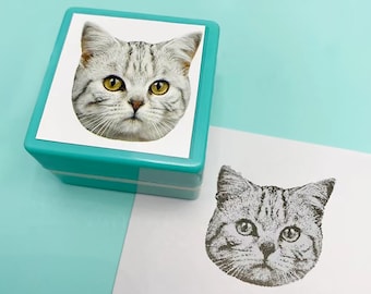 Benutzerdefinierter Haustierportrait-Stempel, benutzerdefinierte Katze, Hund, Vogel, Papagei, Kaninchen, personalisierter Tierstempel, Haustier-Tintenstempel, individuelles Haustierportrait, Geschenkidee