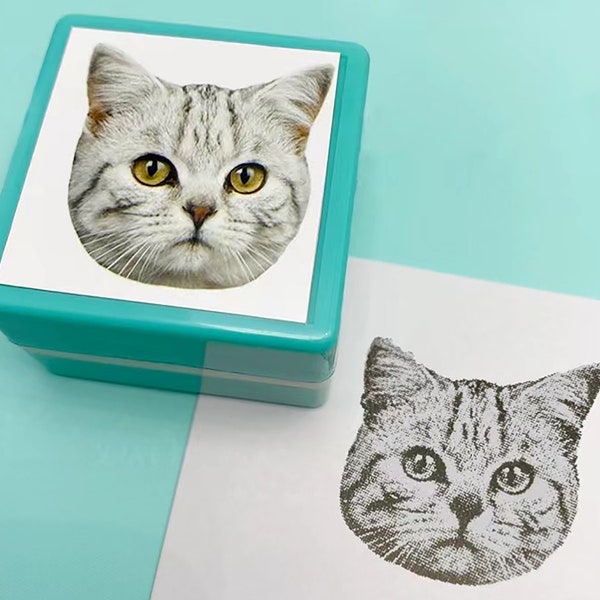 Sello de retrato de mascota personalizado, perro gato personalizado pájaro loro conejo, sello de animal personalizado, sello de tinta para mascotas, retrato de mascota personalizado, idea de regalo