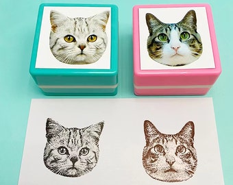 Individueller Tierportrait, Individueller Haustier Stempel, Individueller Katzen Hund Vogel Papagei Hase, Individueller Tier Stempel, Haustier Ink Stempel, Geschenkidee