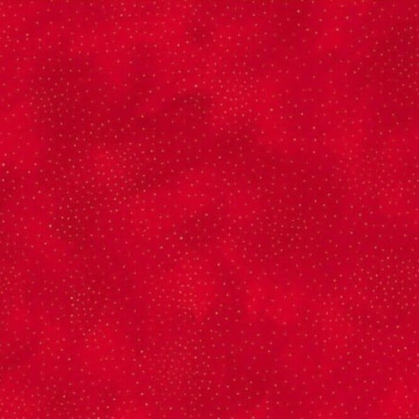 End of Bolt Laurel Burch Basics Gold Dots on Red Cotton Quilt Fabric Y2662-3M