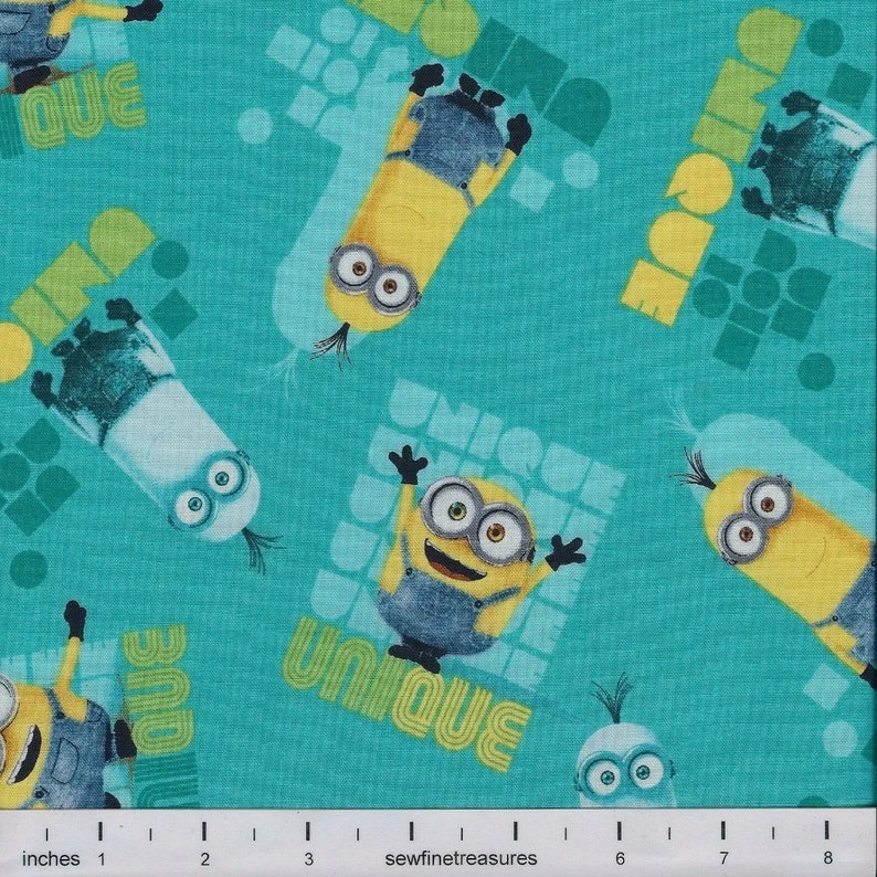 Quilting Treasures MINIONS - Despicable Me - Le Buddies Unique Toss on ...