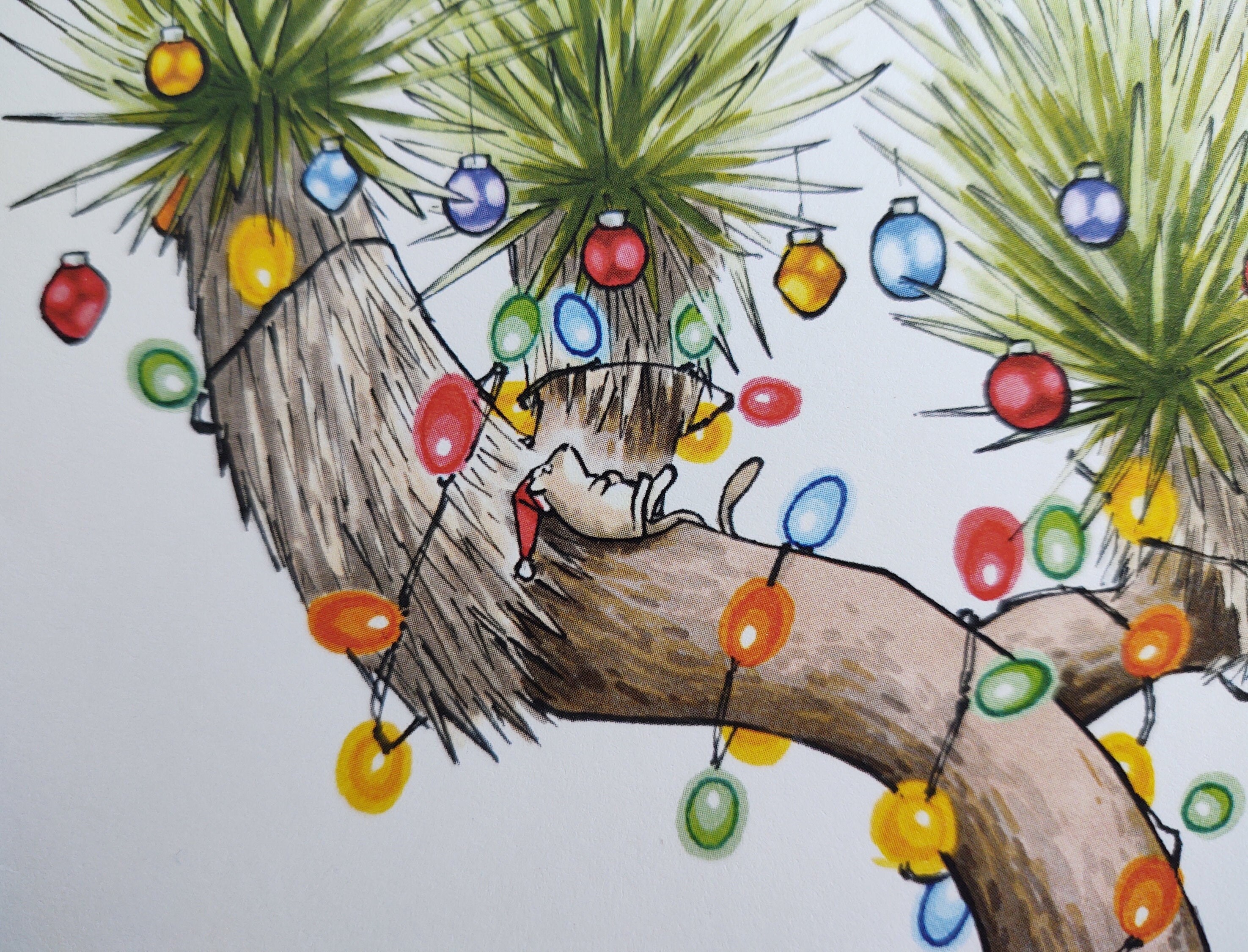 Desert Holiday Card JOSHUA TREE Original Art Card Desert Etsy UK Desert Holiday Card JOSHUA TREE Original Art Card Desert Etsy UK
