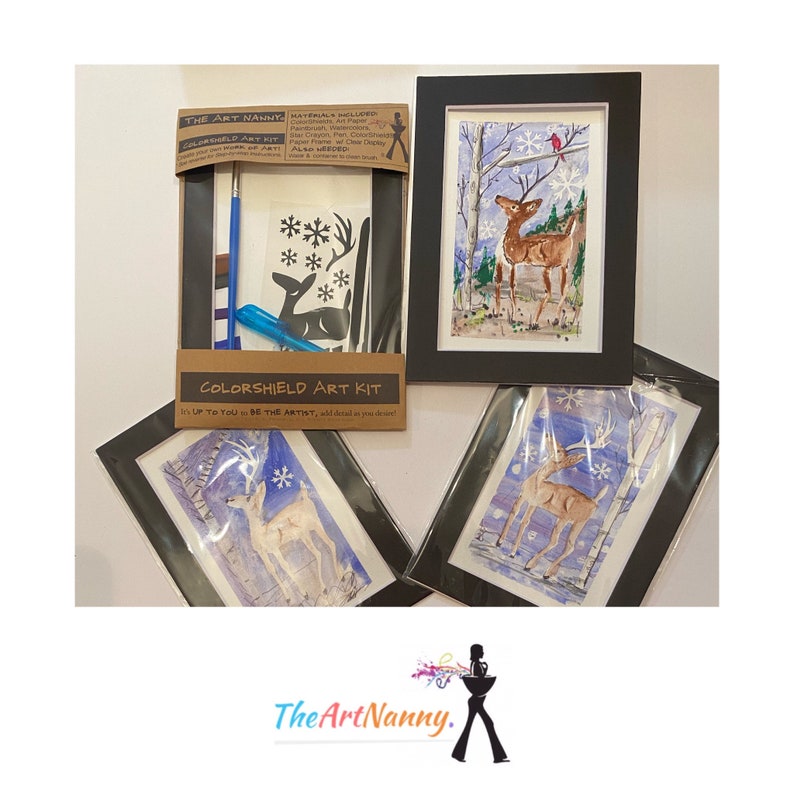 2021 Colorshield At kit by The Art Nanny cars dinosaur lighthouse whale seahorse koala Egret Crane penguin polarbear winter art set