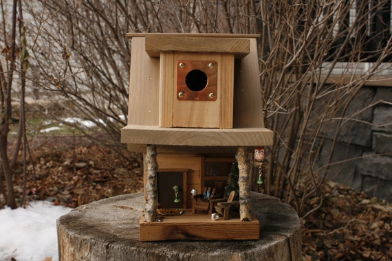 Custom Nature Themed Unique Birdhouse Handmade Birdhouse Etsy