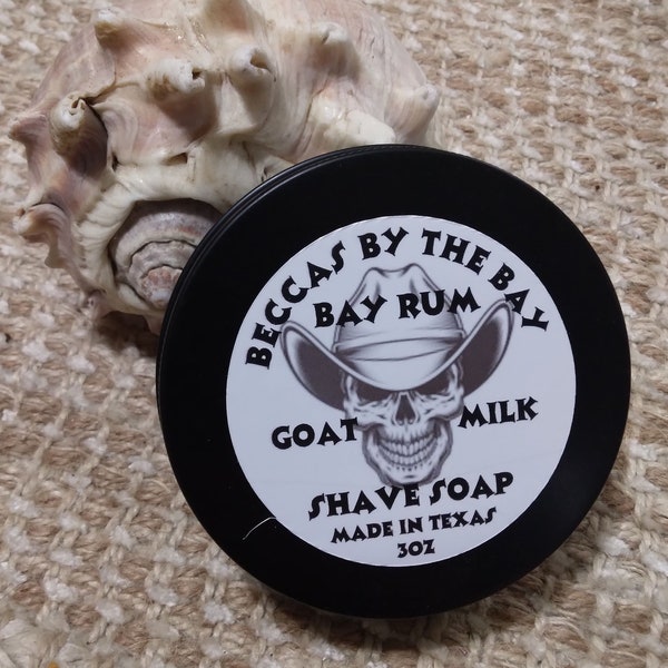 Goat Milk Beer Shave Soap Bay Rum Gift Tin Luxury Shaving Lanolin Dry Sensitive Skin Moisturizing Men Guys Wet Shave Shaving Military Gifts