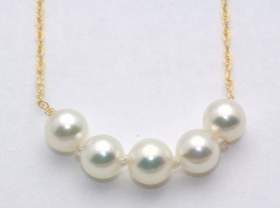 7mm akoya 2024 pearl necklace