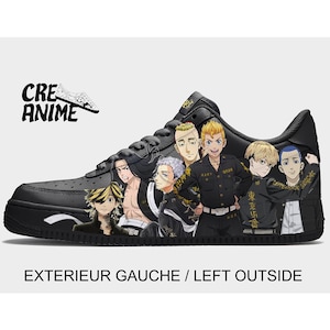 Tokyo Revengers Custom Air Force 1 - Custom Anime Manga Sneakers - Hand Painted Shoes - Unique Japan Fan Gift