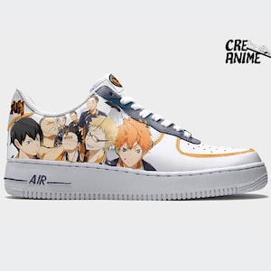 Air force 1 manga les as du volley ball haikyuu (AF1 custom) peint à la main