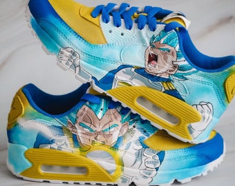 Air Max 90 anime dragon manga (custom sneakers) hand painted