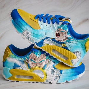Air Max 90 Anime Dragon Manga custom Sneakers Hand Painted Etsy