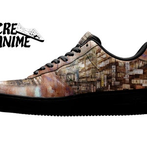 Air Force 1 Custom “Kowloon Walled City” – Hand-painted sneakers | Unique street art shoes | Custom Nike AF1