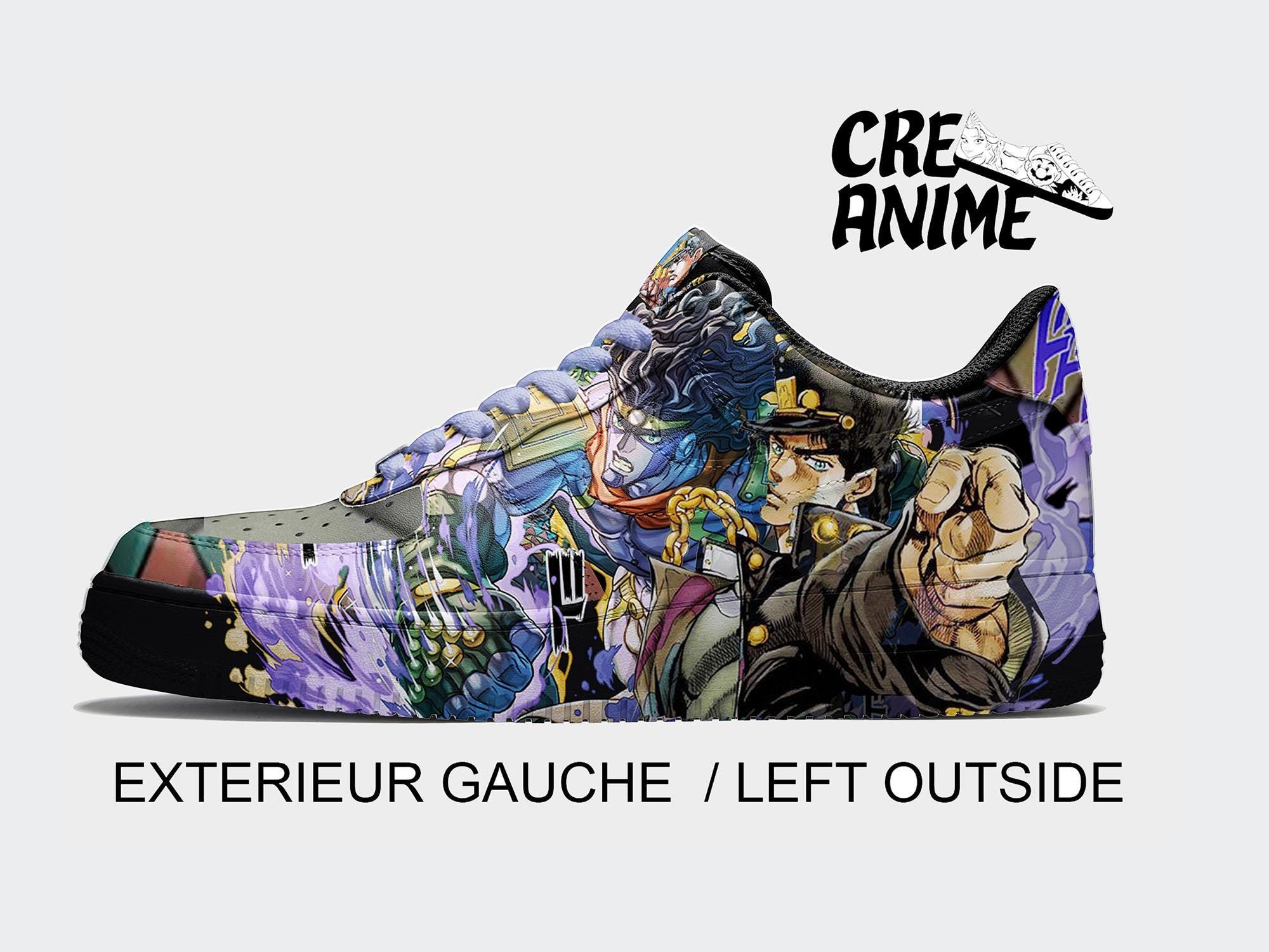 Custom Air Force 1 Jojo – Custom Anime Sneakers – Hand Painted