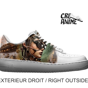 Air Force 1 Steampunk London – Custom Hand-Painted Sneakers | Unique Steampunk Shoes | Art Sneakers | Limited Edition