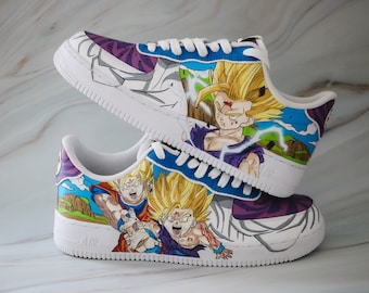 Air force 1 dragon manga anime custom (peint à la main)