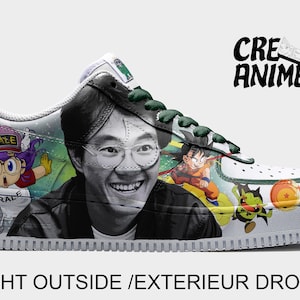 Air Force 1 custom manga – Tribute to Toriyama – hand painted – unique creation CreanimeShoes