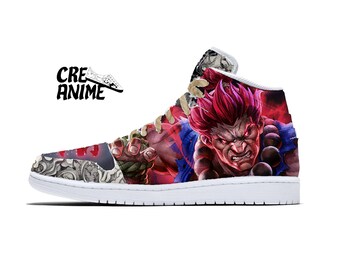 Air Jordan 1 Akuma custom sneakers (hand painted)