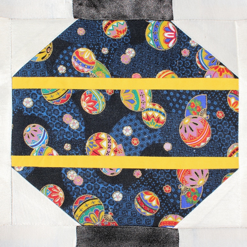 Asian Lantern Paper Pieced Quilt Block Pattern PDF Japanese Etsy